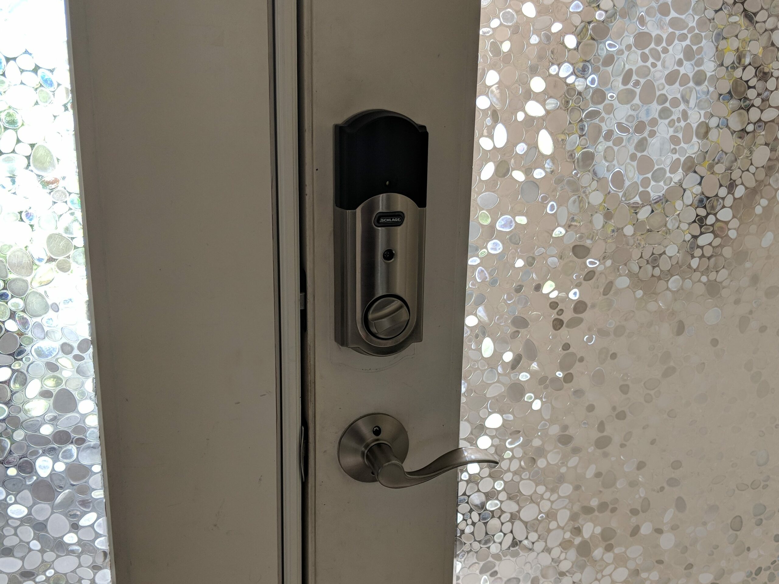 Schlage Connect Touchscreen Deadbolt interior side