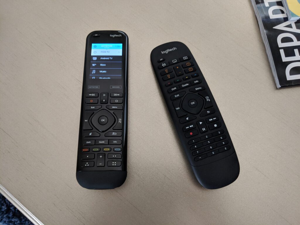 Logitech Harmony Ultimate and Companion remotes